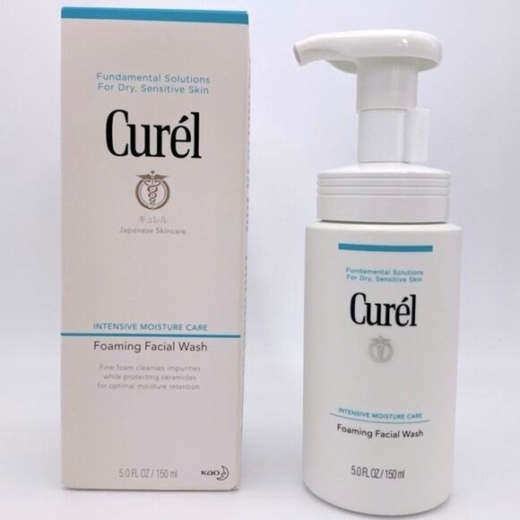 NIB Curel Japanese Skin Care Foaming Daily Face Wash 5 oz/ 150 ml - Picture 5 of 9